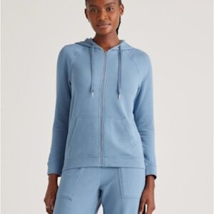 (Rare Limited Edition color) Quince SuperSoft Fleece Zip Up Hoodie xs